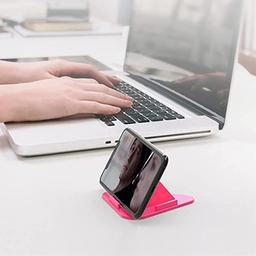 IVON Cell Phone Stand, Portable Fully Foldable Cell Phone Holder,Buy Get Stylish Pyramid Shape Mobile Holder Free