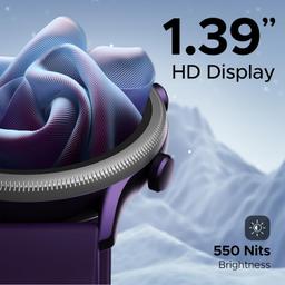 boAt Flash Plus Smart Watch with 1.39" HD Display, Bluetooth Calling, 100+ Sports Mode, AI Voice Assistant, Built-in Game, Heart Rate & Blood Oxygen Monitoring,IP68 (Indigo Blue)