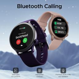 boAt Flash Plus Smart Watch with 1.39" HD Display, Bluetooth Calling, 100+ Sports Mode, AI Voice Assistant, Built-in Game, Heart Rate & Blood Oxygen Monitoring,IP68 (Indigo Blue)