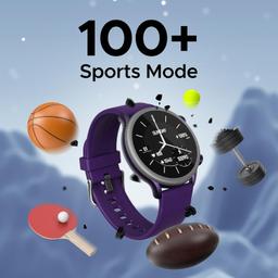 boAt Flash Plus Smart Watch with 1.39" HD Display, Bluetooth Calling, 100+ Sports Mode, AI Voice Assistant, Built-in Game, Heart Rate & Blood Oxygen Monitoring,IP68 (Indigo Blue)
