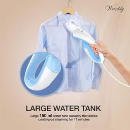 Havells Wrinkly Hand Held Garment Steamer 920 Watts - Ergonomic Design,150Ml Tank Capacity,(Blue And White)
