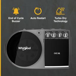 Whirlpool 10Kg Semi-Automatic Top Loading Washing Machine (Ace XL 10, Graphite Grey (10YR)