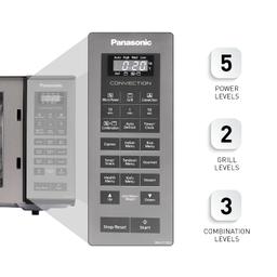 Panasonic 23 L Convection Microwave Oven(NN-CT353BFDG,Black Mirror, 360° Heat Wrap, stainless steel cavity, Magic Grill)
