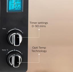 Philips HD6975/00 Digital Oven Toaster Grill, 25 Litre OTG, 1500 Watt with Opti Temp Technology, Chamber light and 10 preset menus, Inner Lamp (Grey)