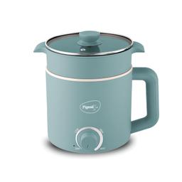 Pigeon by Stovekraft Swift Plus Multi-Cook Kettle 1.5L, with Steamer, Egg Rack - Blue | Double Layered | Food Grade Stainless Steel Inner wall | Glass Lid | Auto Shut-off