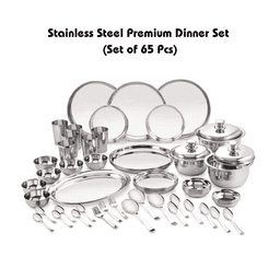 SmartQucik Monthly Grocery Combo [Pack of 31]+ 65 pcs Stainless Steel Premium Set + Free Card [Bengaluru Only]