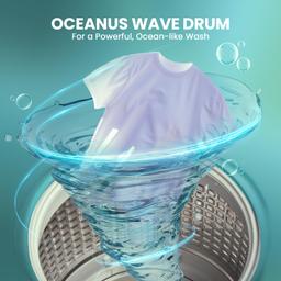Haier 7 Kg 5 Star Fully Automatic Top Load Washing Machine with Oceanus Wave Drum, Magic Filter, 8 Wash Programs (HWM70-AE, Moonlight Silver, Stainless Steel Drum, 15 Mins Quick Wash)