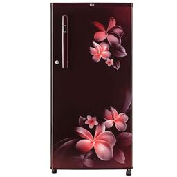 LG 190L 2 Star Direct-Cool Single Door Refrigerator (GL-B199OSPC, Scarlet Plumeria, Fast Ice Making, 2022 Model)