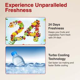 Godrej 180 L 5 Star Turbo Cooling Technology, 24 Days Farm Freshness Direct Cool Single Door Refrigerator With Base Drawer (2024 Model, RD EDGENEO 207E TDF MP BL, Maple Blue)