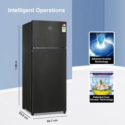 Godrej 272 L 3 Star Convertible Technology, 30 days Farms Freshness Inverter Frost Free Double Door Refrigerator(2023 Model, RF EON 294C RCIT FS ST, Fossil Steel)