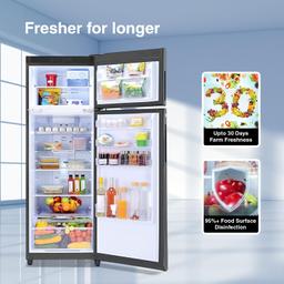 Godrej 272 L 3 Star Convertible Technology, 30 days Farms Freshness Inverter Frost Free Double Door Refrigerator(2023 Model, RF EON 294C RCIT FS ST, Fossil Steel)