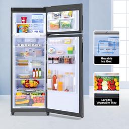 Godrej 272 L 3 Star Convertible Technology, 30 days Farms Freshness Inverter Frost Free Double Door Refrigerator(2023 Model, RF EON 294C RCIT FS ST, Fossil Steel)