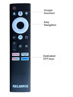 Reliance 80 cm (32 inch) OLED Full HD Smart Google TV with Frameless Design & Voice Remote