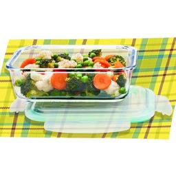 Signoraware Lock N Store Glass Container Square [Pack of 3] - 800 ml/1200 ml/2200 ml