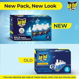 All Out Ultra Mosquito Repellant Refill Faster Action (45 mL each) Pack of 6
