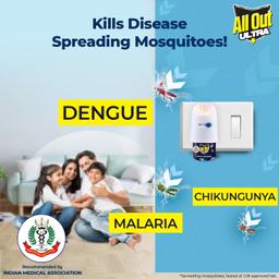 All Out Ultra Mosquito Repellant Refill Faster Action (45 mL each) Pack of 6