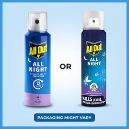 All Out All Night Mosquito And Fly Spray (30Ml, Blue),
