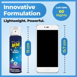 All Out All Night Mosquito And Fly Spray (30Ml, Blue),