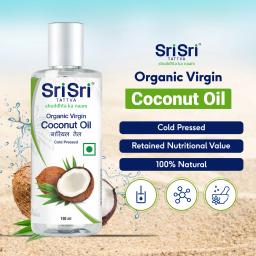 Sri Sri Tattva Organic Virgin Coconut Oil - Cold Pressed | Unrefined | 100ml