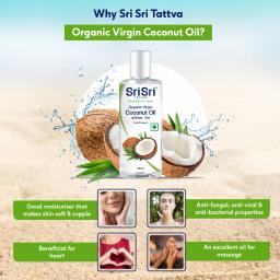 Sri Sri Tattva Organic Virgin Coconut Oil - Cold Pressed | Unrefined | 100ml