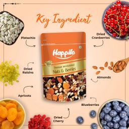 Happilo Premium International Dried Nuts and Berries Mix 200g