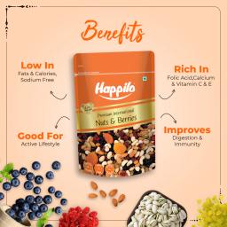 Happilo Premium International Dried Nuts and Berries Mix 200g
