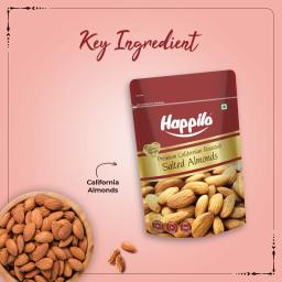 Happilo Premium Californian Almonds Roasted & Salted 200 g
