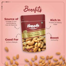 Happilo Premium Californian Almonds Roasted & Salted 200 g