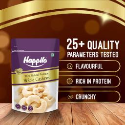 Happilo 100% Natural Premium Whole Cashews, 200 g