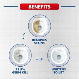 Harpic 500 ml, White and Shine Disinfectant Toilet Cleaner Bleach Liquid