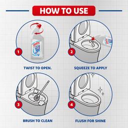 Harpic 500 ml, White and Shine Disinfectant Toilet Cleaner Bleach Liquid