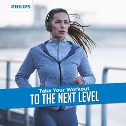 PHILIPS Audio Action Fit Bluetooth Wireless On Ear Headphones with mic Black