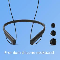 Philips Audio TAN4207BK Bluetooth In-ear Earphones With ENC Mic for Clear Calls, 10mm Drivers| Magnetic Ear Tips for Tangle Free Experience, 20 Hr Play Time, IPX5 Sweatproof, Wireless Neckband (Black)