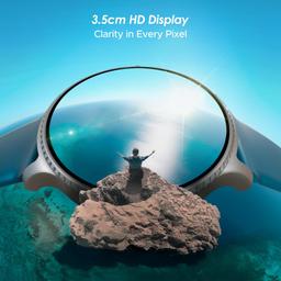 boAt Newly Launched Lunar Discovery w/ 1.39" (3.5 cm) HD Display, Turn-by-Turn Navigation, DIY Watch Face Studio, Bluetooth Calling, Emergency SOS, QR Tray, Smart Watch for Men & Women(Active Blue)