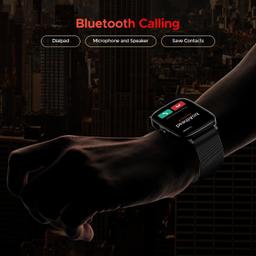 boAt Storm Call 3 w/Turn-by-Turn Navigation, 1.83" (4.6 cm) HD Display, Bluetooth Calling, Crest+ OS, QR Tray, Watch Face Studio, Coins, Emergency SOS Smart Watch for Men & Women(Black Metal)
