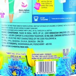 Comfort Morning Fresh Fabric Conditioner 2 L Refill Pack, After Wash Liquid Fabric Softener - For Softness, Shine & Long Lasting Freshness