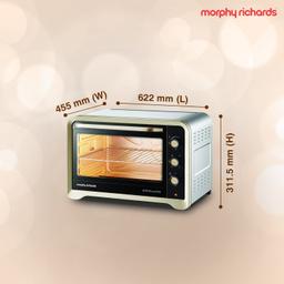 Morphy Richards 60RCSS Luxe Chef Oven Toaster Griller, with Convection and Rotisserie Function (Gold, Regular, 60 Liter)
