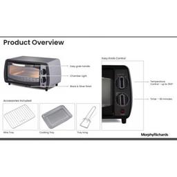 Morphy Richards 10BL Otg Oven For Kitchen, Cooking Range With Oven And Grill For Baking, Tandoor, Manual, 800 Watts, 10L