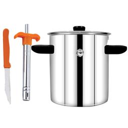 N-Duraa Milk Boiler - 1 Ltr + N-Duraa Kitchen Lighter Knife