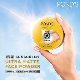 POND'S Sunscreen Face Powder, SPF 50 UVA & UVB with PA+++, 20g, for Sun Protection, Non-Oily & Non-Sticky, no White-Cast, for all Skin Types, Water-Resistant