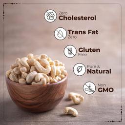 SmartQuick 100% Natural Premium Whole Cashews 500g Value Pack | Whole Crunchy Cashew | Premium Kaju Nuts | Nutritious & Delicious | Healthy Dry Fruits Snacks | Gluten Free & High Protein