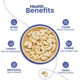 SmartQuick 100% Natural Premium Whole Cashews 500g Value Pack | Whole Crunchy Cashew | Premium Kaju Nuts | Nutritious & Delicious | Healthy Dry Fruits Snacks | Gluten Free & High Protein