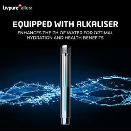 LIVPURE Allura Premia - All Filters Included 7 L RO + UV + UF + Copper Water Purifier  (Black)