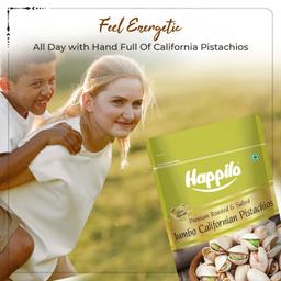 Happilo Premium California Roasted & Salted Pistachios 200 g | Pista Dry Fruit | Tasty & Healthy | High in Protein & Dietary Fiber | Gluten Free & Low Calorie Nuts