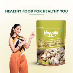 Happilo Premium California Roasted & Salted Pistachios 200 g | Pista Dry Fruit | Tasty & Healthy | High in Protein & Dietary Fiber | Gluten Free & Low Calorie Nuts