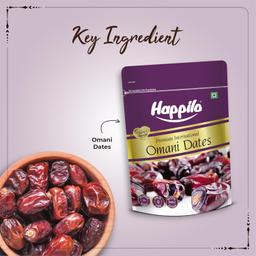 Happilo Premium International Omani Dates 250g, Khajoor/Khajur, Healthy & Nutritious Snack, Rich in Vitamins & Minerals, Natural Sweetener