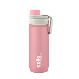 Cello Pop Vacuum Insulated Flask | Hot and Cold Water Bottle | Double Walled Sports Bottle for Travel, Home, Office, School | 600ml, Pink