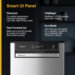 Whirlpool 192 L 3 Star Vitamagic PRO Frost Free Direct-Cool Single Door Refrigerator (215 VITAMAGIC PRO PRM 3S MAGNUM STEEL-Z Fridge, Silver, Auto Defrost Technology, 2024 Model)