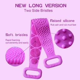 Back Scrubber for Shower ,Bath Body Brush & Kai, Bath Shower Loofah Sponge, Pouf Body Scrubber.
