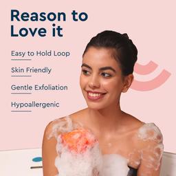 Back Scrubber for Shower ,Bath Body Brush & Kai, Bath Shower Loofah Sponge, Pouf Body Scrubber.